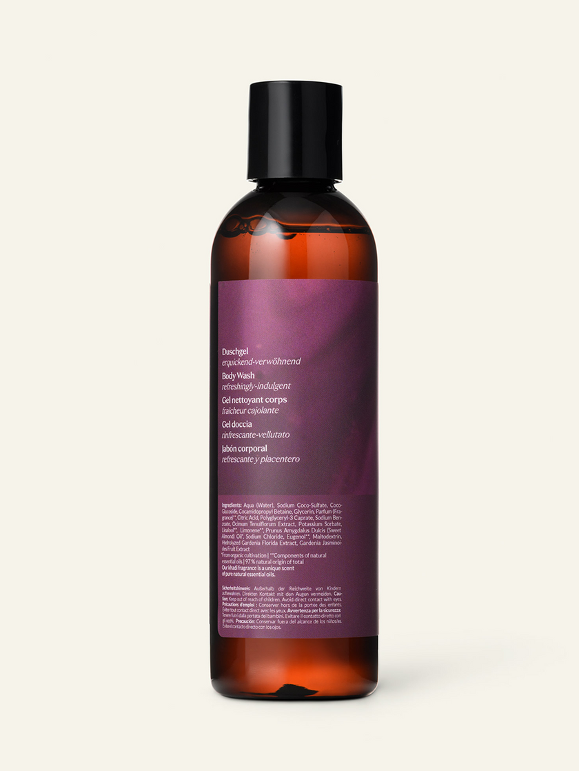 khadi Holy Basil Body Wash zdjęcie produktu z tyłu opakowania