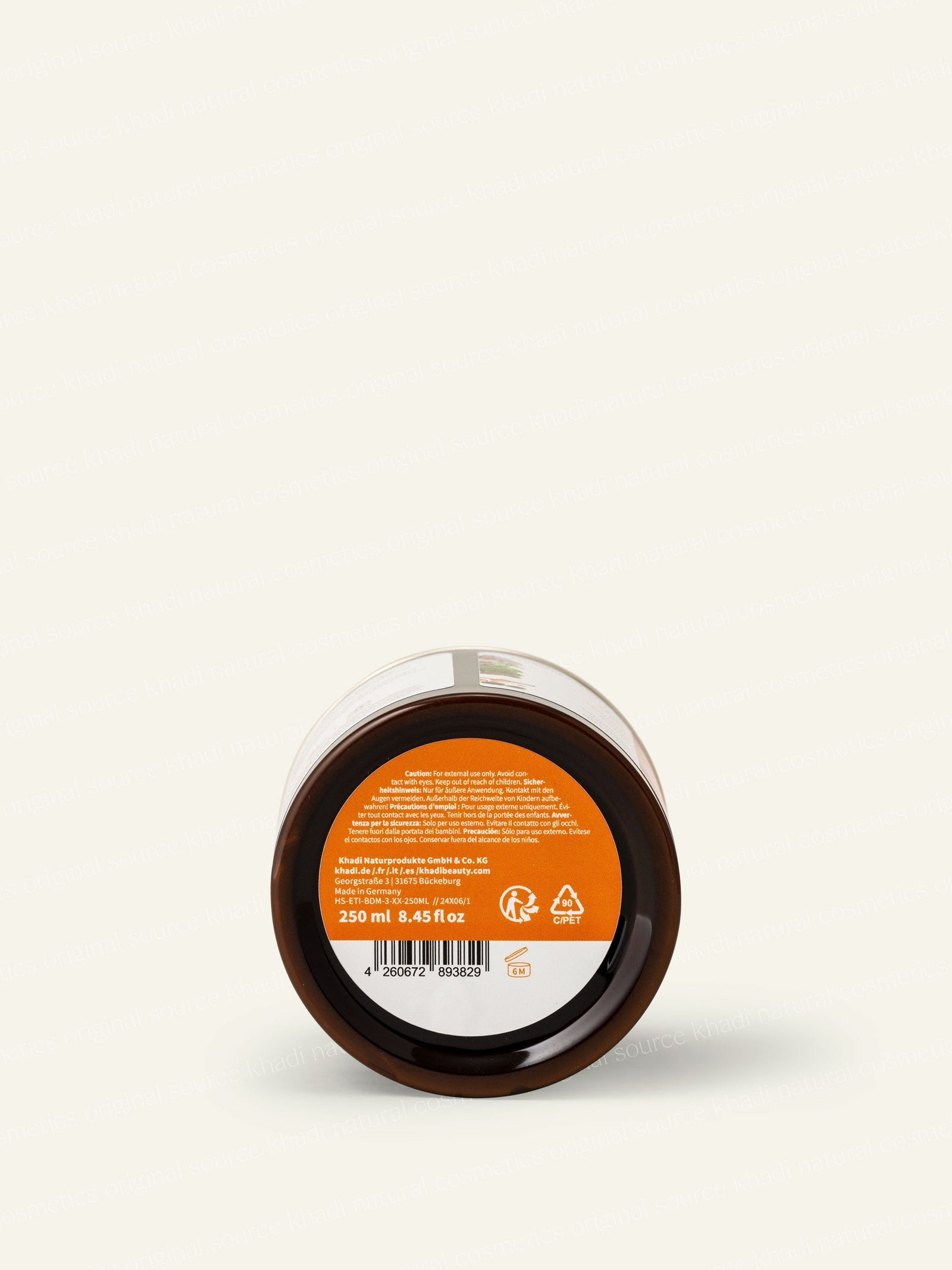 khadi Pink Lotus Body Butter Tył opakowania Zdjęcie produktu
