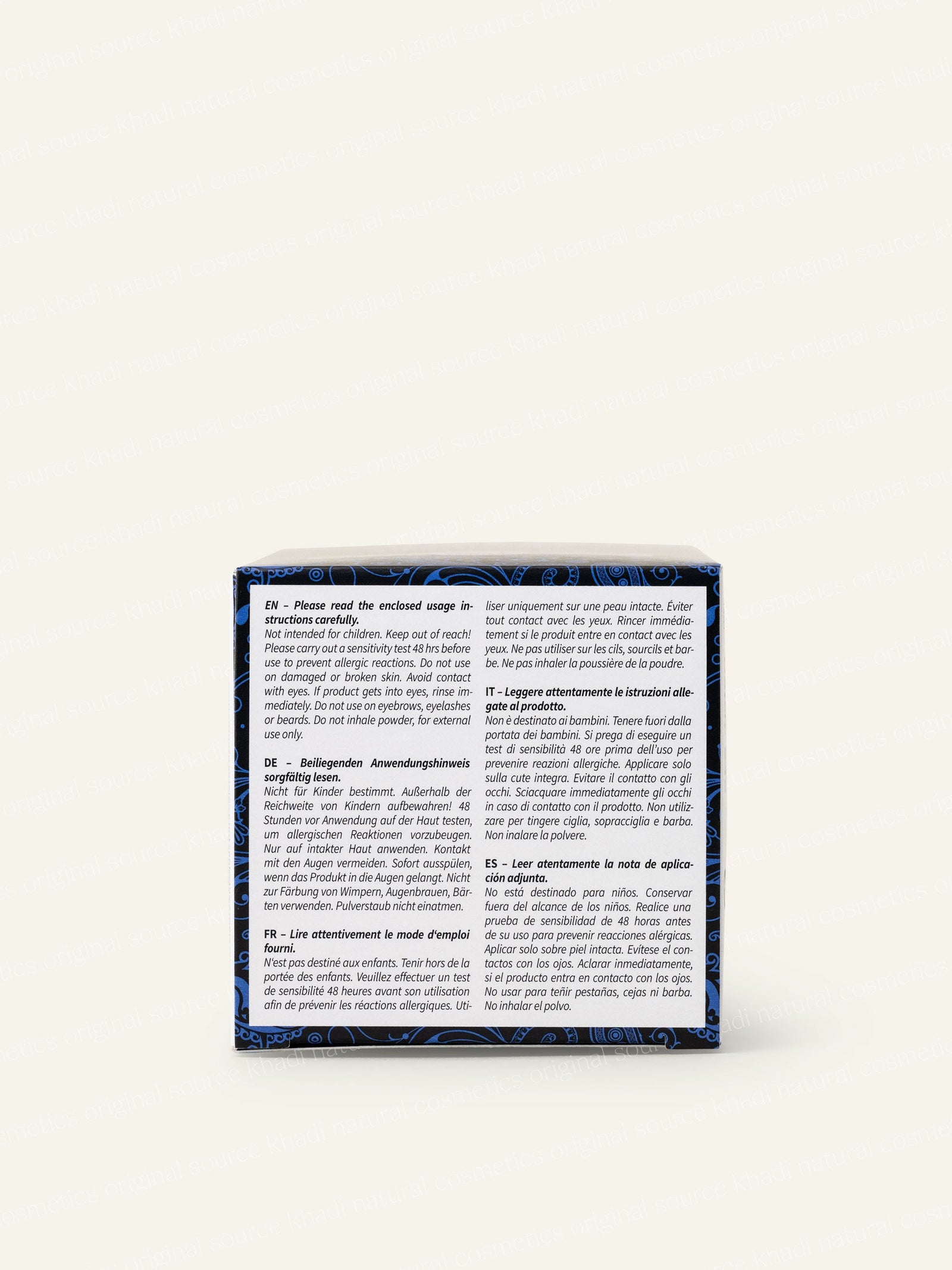 Ziołowa farba do włosów khadi Pure Indigo Bottom Wizerunek produktu
