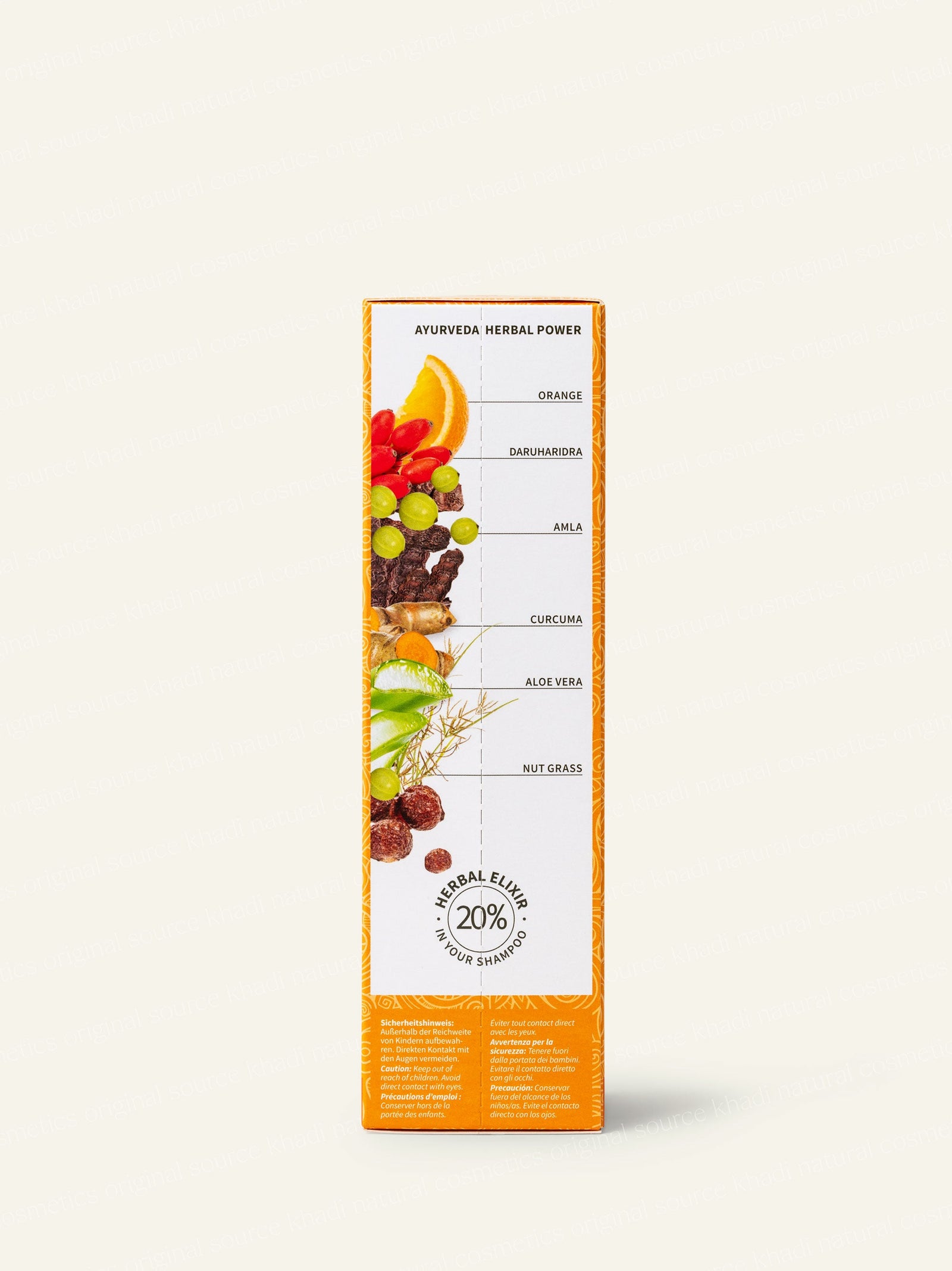 khadi Orange Vitality Shampoo zdjęcie boczne produktu