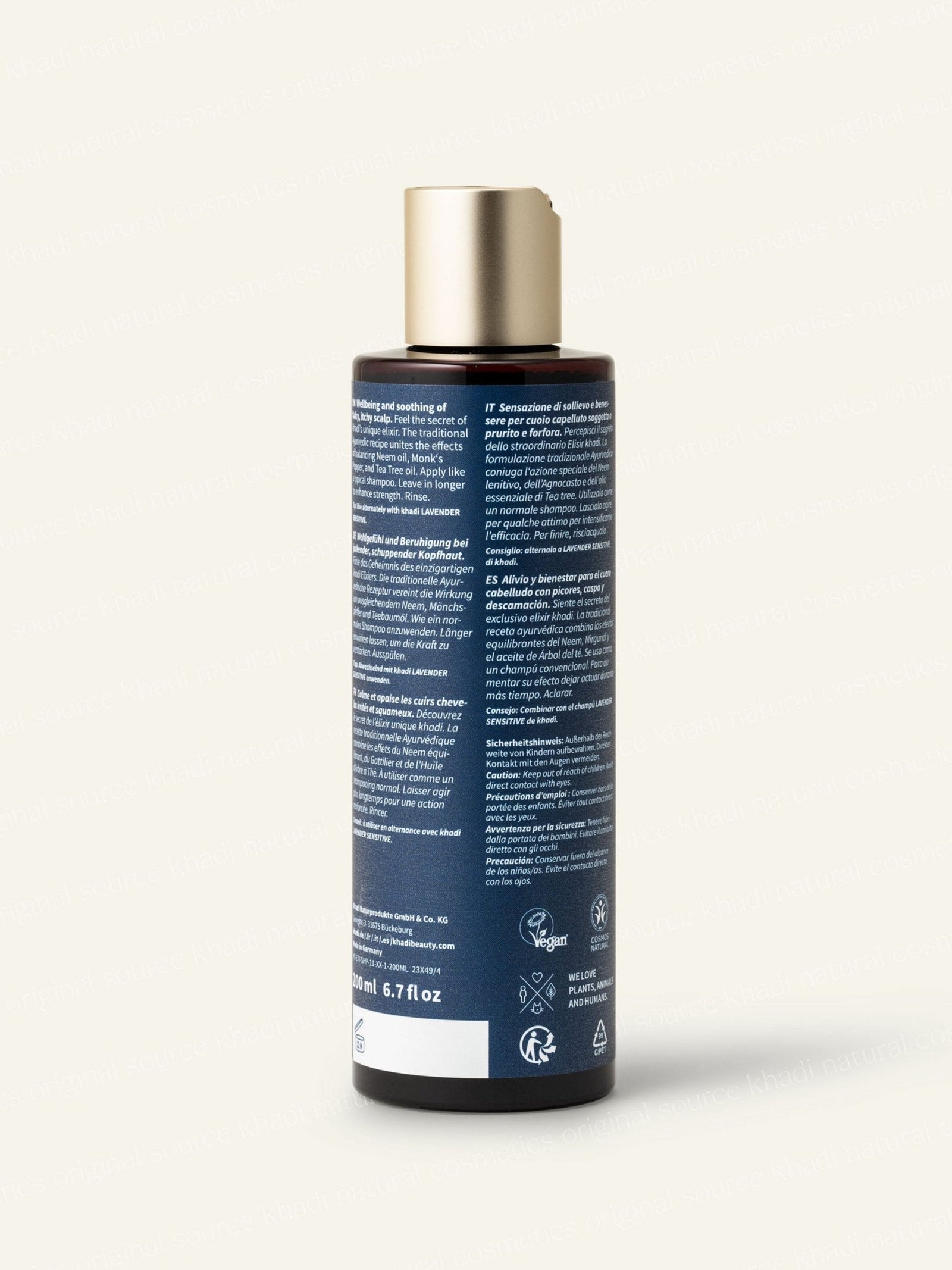 khadi Neem Balance Shampoo tylne zdjęcie produktu
