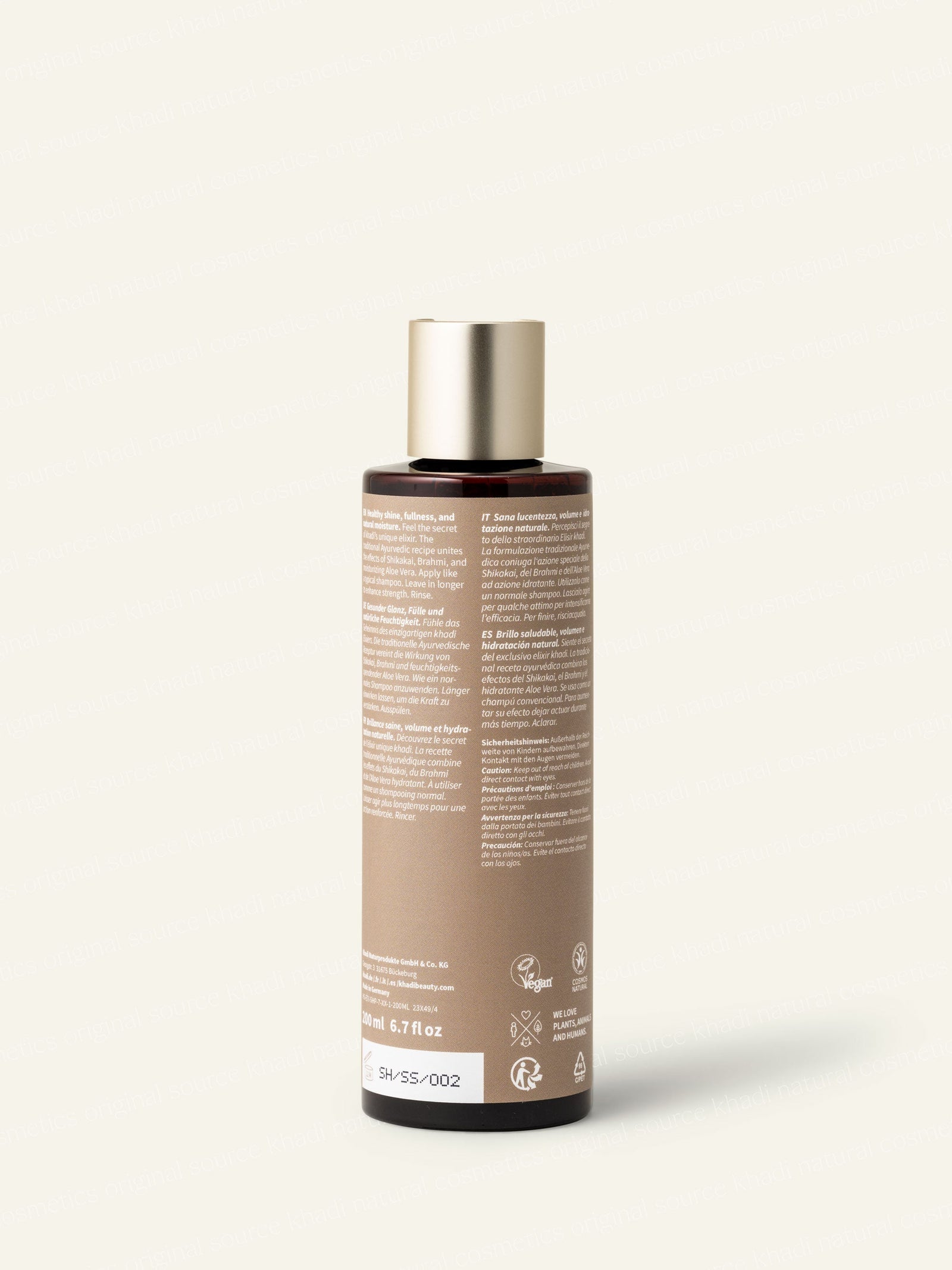 khadi Shining Shikakai Shampoo tylne zdjęcie produktu
