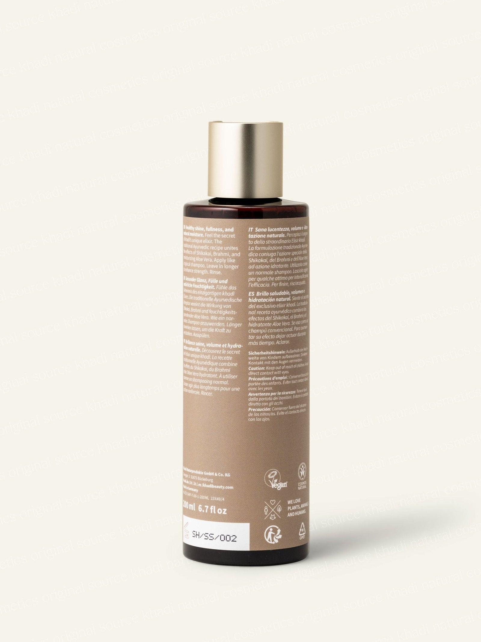 khadi Shining Shikakai Shampoo tylne zdjęcie produktu