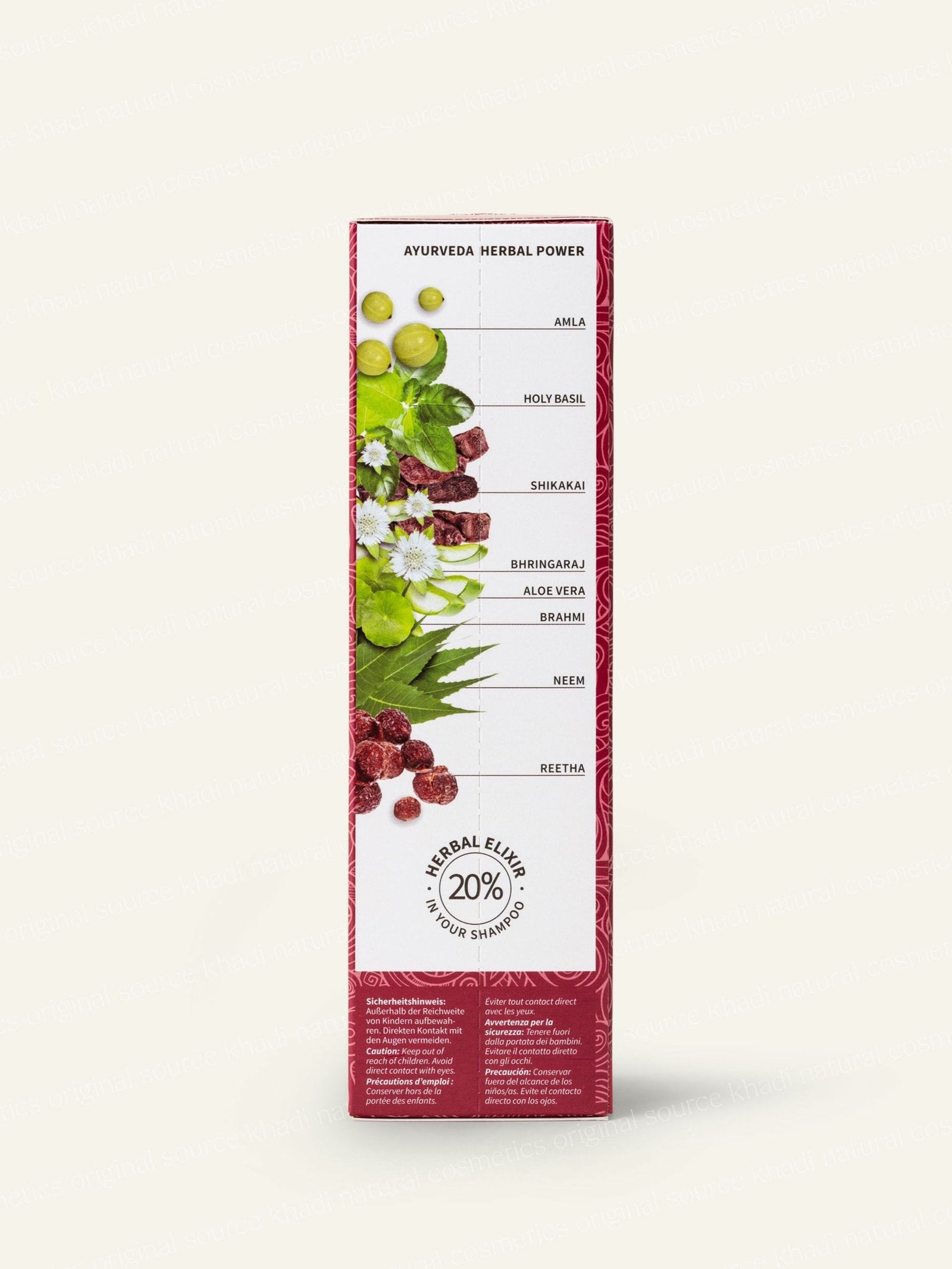 khadi Amla Volume Shampoo zdjęcie produktu w widoku z boku