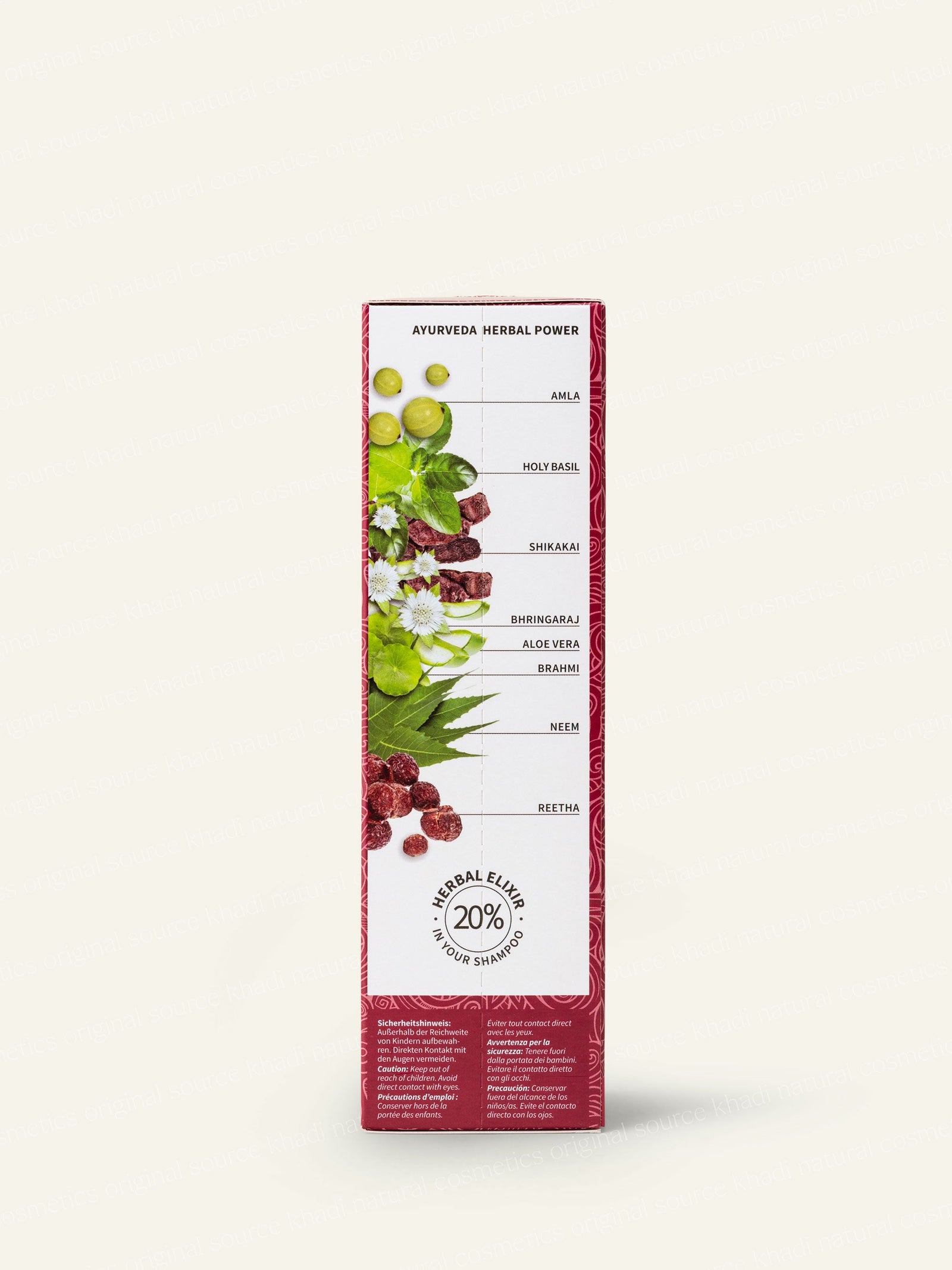 khadi Amla Volume Shampoo Widok z boku Zdjęcie produktu