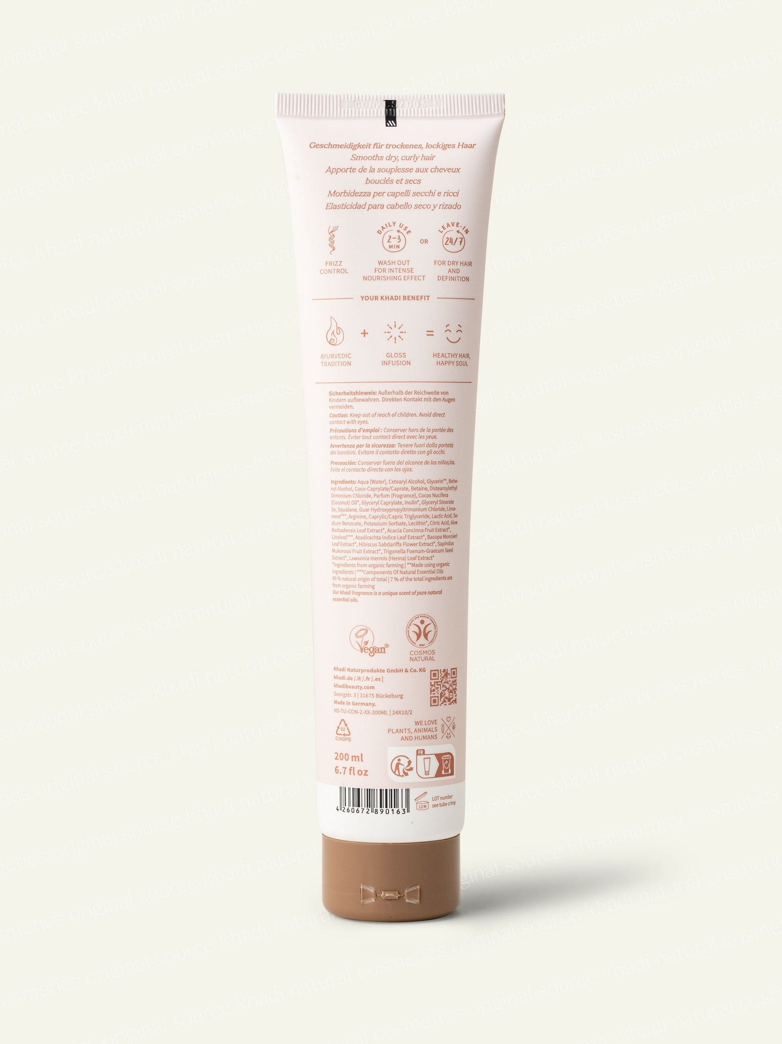 khadi Coconut Shikakai Conditioner tylne zdjęcie produktu