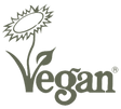 Bild von großem veganem Icon, Khadi steht für vegane Pflegeprodukte