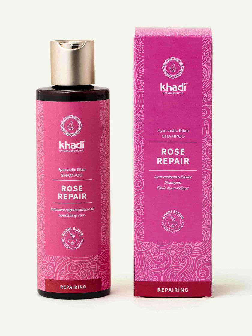 Zdjęcie szamponu rose-repaire, produktu firmy khadi Elixir